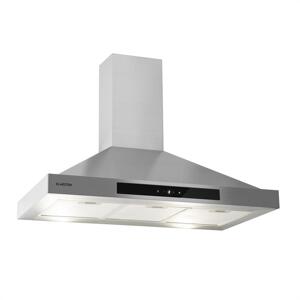 Klarstein Zelda 90, okap kuchenny przyścienny, 90 cm, 650 m³/h, 210 W, panel dotykowy, timer, stal szlachetna