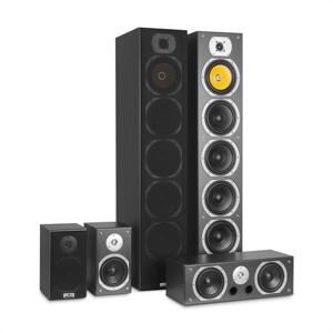 Auna V9B, zestaw kolumn surround, 5 kolumn, 440 W RMS, kolor czarny