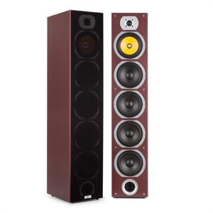 Auna V7B, 4-drożne kolumny podlogowe, 2 szt., bass-reflex, 440 W, kolor mahoń