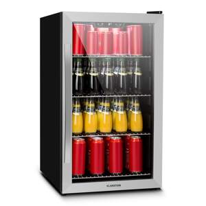 Klarstein Beersafe 4XL, lodówka na napoje, 124 l, 0-10°C, szkło, G, stal nierdzewna