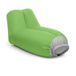 Blumfeldt Airlounge sofa dmuchana 90x80x150cm plecak do prania poliester zielona