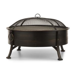 Blumfeldt Catania, palenisko ogrodowe, 2 w 1, Ø 80 cm, osłona przed iskrami Ø 70 cm, grill, stal, styl antyczny