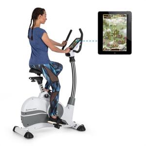 Capital Sports Arcadion Gaming Bike, czujnik tętna, bluetooth, uchwyt na kierownicy, biały kolor