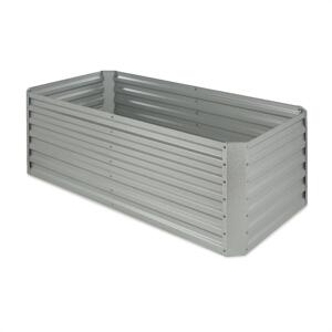 Blumfeldt High Grow Straight, podwyższona grządka, 180 x 60 x 90 cm, 970 l, stal ocynkowana, kolor srebrny