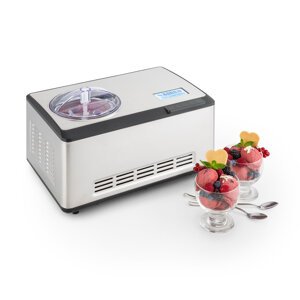 Klarstein Dolce Bacio maszynka do robienia lodów sprężarka 2l LCD touch stal nierdzewna