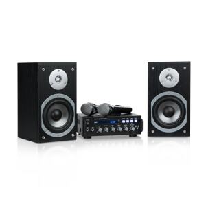 Auna Karaoke Star 3 zestaw karaoke 2 x 75 W BT port USB line-in 2 x mikrofon