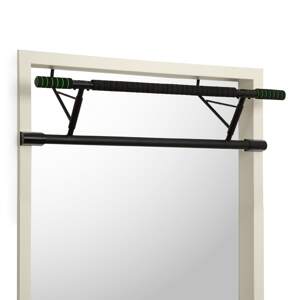 KLARFIT In-Door, drążek do podciągania, mocowanie w futrynie drzwi, 130 kg, pady EVA, stal, czarny