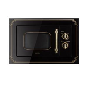 Klarstein Victoria 20, mikrofalówka do zabudowy, 20 l, 800 W, grill: 1000 W, kolor czarny