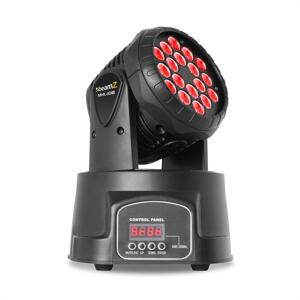 Beamz MHL, ruchoma głowa, 18 x 3 W, RGB, DMx, kolor czarny