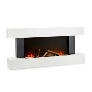 Klarstein Studio Light & Fire 1, kominek elektryczny, 1000/2000 W, MDF, pilot zdalnego sterowania, biały