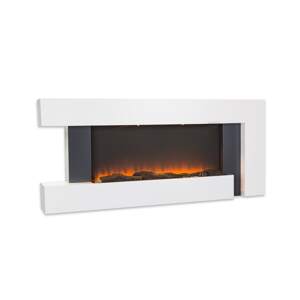 Klarstein Studio Light & Fire 2, kominek elektryczny, 1000/2000 W, MDF, pilot zdalnego sterowania, biały