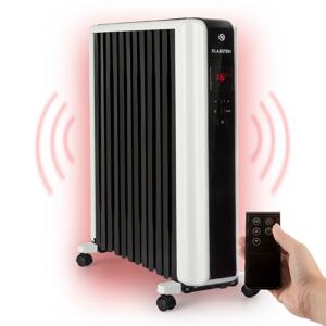 Klarstein Thermaxx 2500, grzejnik olejowy, 2500 W, 5 – 35°C, 24-godz. programator czasowy, kolor biały/czarny