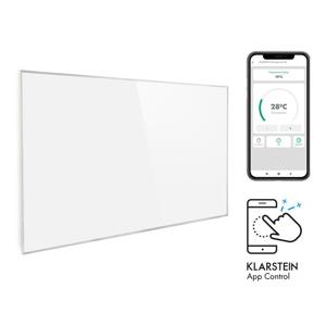 Klarstein Wonderwall 960 Smart, panel grzewczy na podczerwień, 80 x 120 cm, 960 W, tygodniowy programator czasowy, IP24, biały