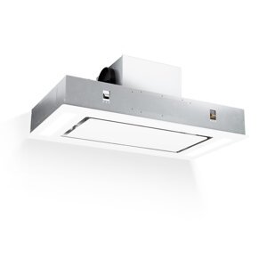 Klarstein Remy, okap kuchenny sufitowy, 90 cm, 620 m³/h, 230 W, 3 prędkości, pilot zdalnego sterowania, kolor biały