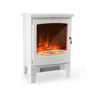 Klarstein Meran, kominek elektryczny, 950/1850 W, InstaFire, funkcja ściemniania, kolor biały