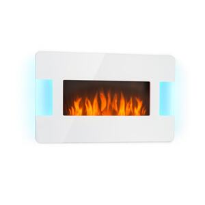 Klarstein Belfort Light & Fire, kominek elektryczny, 1000/2000 W, pilot zdalnego sterowania, biały