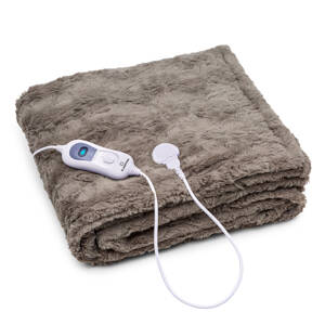 Klarstein Dr. Watson Comfort & Style koc elektryczny 120W 180x130 sztuczne futro beżowy