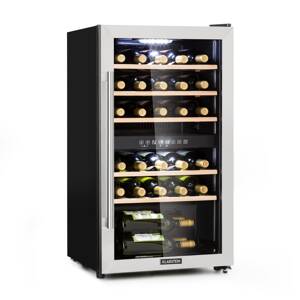 Klarstein Vinamour 29D, chłodziarka do wina, 2 strefy, 80 l, 29 butelek, 5-22°C, sterowanie dotykowe