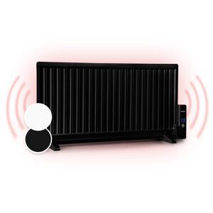 OneConcept Wallander, grzejnik olejowy, 1000 W, termostat, ogrzewanie olejowe, płaska konstrukcja, kolor czarny