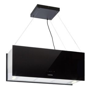 Klarstein Kronleuchter XL, okap kuchenny wyspowy, 90 cm, 590 m³/h, LED, panel dotykowy, kolor czarny