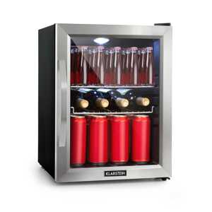 Klarstein Beersafe M, lodówka na napoje, klasa energetyczna C, LED, 2 kratki metalowe, szklane drzwi