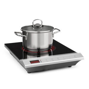 Klarstein MisterCook, płyta kuchenna podczerwień, 2000W, 90-650°C, wyłącznik czasowy, srebrna