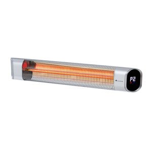 Blumfeldt Dark Wave, promiennik podczerwieni tarasowy, ścienny, 2000 W, element grzewczy z włókna węglowego powlekany złotem, IP65, aluminium