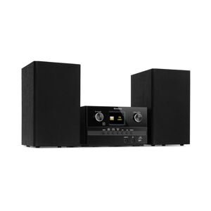 Auna Connect System S, wieża stereo + głośnik, 20 W, internet/DAB+, kolor czarny