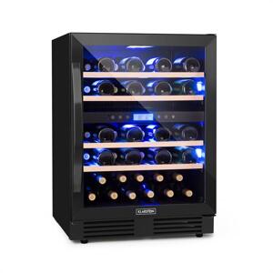 Klarstein Vinovilla Onyx 43, chłodziarka do wina, dwustrefowa, 129 l, 43 butelki