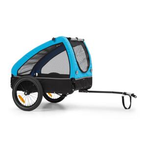 KLARFIT Husky, przyczepka rowerowa do przewozu psów, ok. 250 l, płótno Oxford 600D,  niebieski