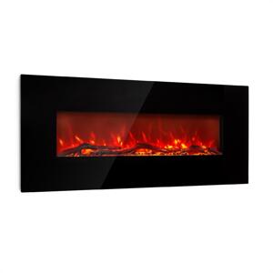 Klarstein Lausanne Long, kominek elektryczny, 1600 W, 2 ustawienia temperatury, 128 cm