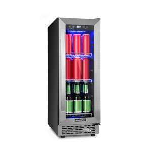 Klarstein Beerlager 56, chłodziarka do napojów, 56 l, 20 butelek, klasa energetyczna G, stal nierdzewna, czarna