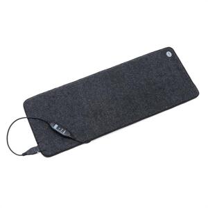 OneConcept Magic Carpet DLX, mata grzewcza, 40 x 98 cm, 180 W, 4 stopnie, timer, antracyt