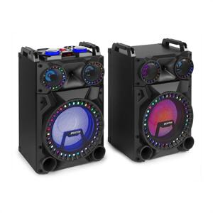 Fenton VS12, zestaw kolumn aktywnych, 1200 W, 12" subwoofer, Bluetooth, USB/SD, LED