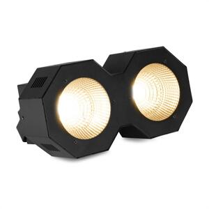 Beamz SB200, reflektor LED, stage blinder, 2 x 50 W LED COB, ciepła biel, pixel control, 6 kanałów DMx