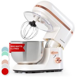 Klarstein Bella Elegance, robot kuchenny, 2000 W, 1,7 HP, 6 stopni, 5 litrów, biały