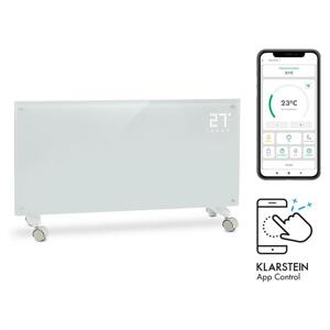 Klarstein Bornholm Smart, grzejnik konwekcyjny, 2000 W, WiFi, wyświetlacz LED, czasomierz, IP24, biały