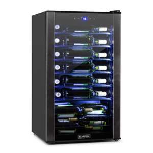Klarstein Vinomatica, chłodziarka do wina, 95 l, sterowanie dotykowe, 85 W, 4-18°C, czarna