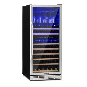 Klarstein Vinovilla 116D, chłodziarka do wina, pojemna, 313 l, 116 butelek, stal szlachetna