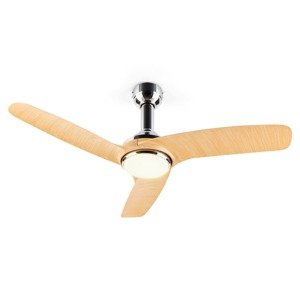 Klarstein Silent Service, wentylator sufitowy, 128 cm średnicy, moc: 25 W, imitacja drewna