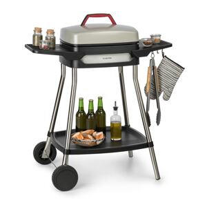 Klarstein Gatsby, grill elektryczny, 2000 W, płyta grillowa z powłoką nieprzywierającą, stoliki boczne