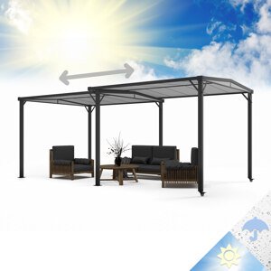 Blumfeldt Pantheon Solid Sky Expand, altana ogrodowa, pawilon, 3 x 2,5 x 3 m, aluminium