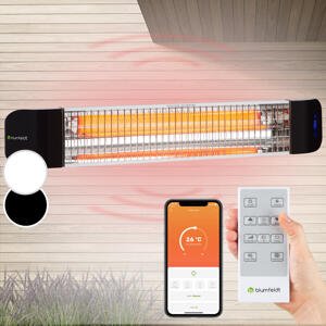 Blumfeldt Smartwave, promiennik podczerwieni tarasowy, ścienny/sufitowy, 2400 W, Wi-Fi, aplikacja