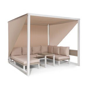 Blumfeldt Havanna, altana ogrodowa z kompletem mebli, pawilon, 2,7 x 2,3 x 2,7 m, cztery kanapy dwuosobowe