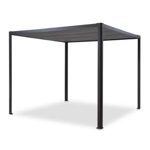 Blumfeldt Pantheon RemoteShade, altana ogrodowa, pawilon, elektrycznie rozkładany dach, 3 x 3 m, 280 g/m²