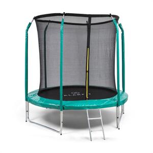 KLARFIT Jumpstarter, trampolina, Ø 2,5 m, siatka, maks. 120 kg, powierzchnia do skakania Ø 195 cm