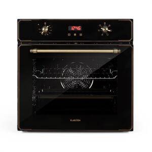 Klarstein Elizabeth, piekarnik do zabudowy, stylistyka retro, 6 funkcji, 50–250°C, czarny