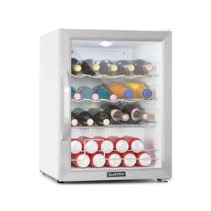 Klarstein Beersafe XL Crystal White, lodówka na napoje, klasa energetyczna D, 60 l, LED, szklane drzwi