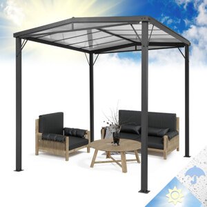 Blumfeldt Pantheon Solid Sky Flat, altana ogrodowa, pawilon, 3 x 3 m, poliwęglan