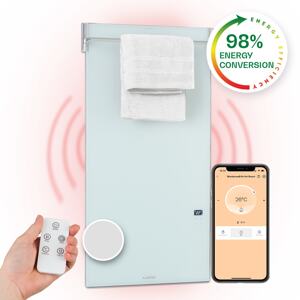 Klarstein Hot Spot Crystal Spotless Smart, panel grzewczy na podczerwień, 750 W, aplikacja, kolor biały